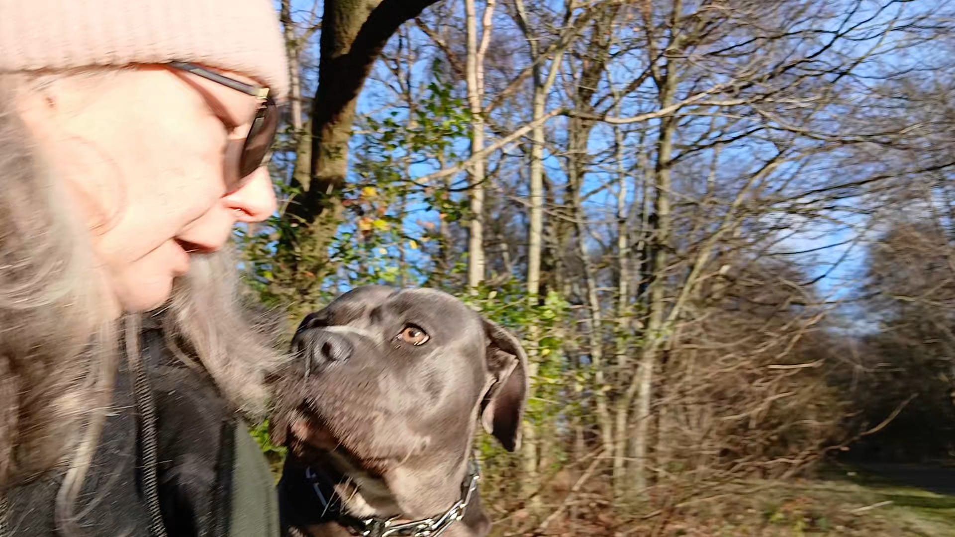 Susan Jarvie with Daisy showing connection and trust